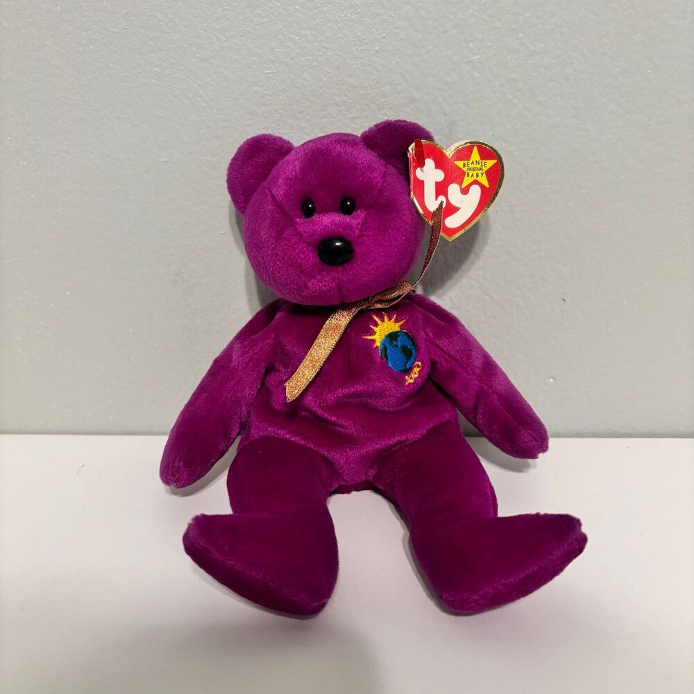 Beanie Baby Millennium Purple Bear